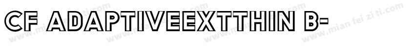 CF AdaptiveExtThin B字体转换